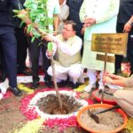 हरेला पर्व पर राज्यव्यापी पौधारोपण कार्यक्रम में मुख्यमंत्री ने रोपा रुद्राक्ष का पौधा