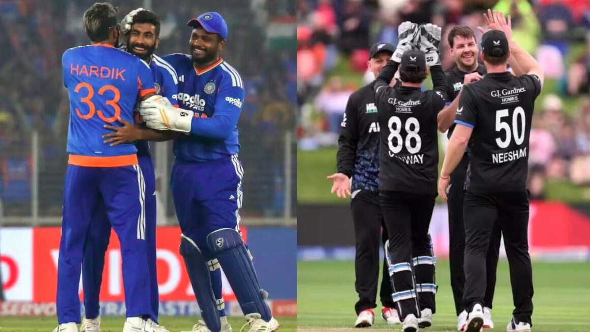 भारत और न्यूजीलैंड के बीच पांच मैचों की टी20 सीरीज का पहला मुकाबला आज