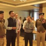 गृहमंत्री के दौरे से पहले डीएम सविन बंसल ने एसएसपी संग व्यवस्थाओं का किया स्थलीय निरीक्षण