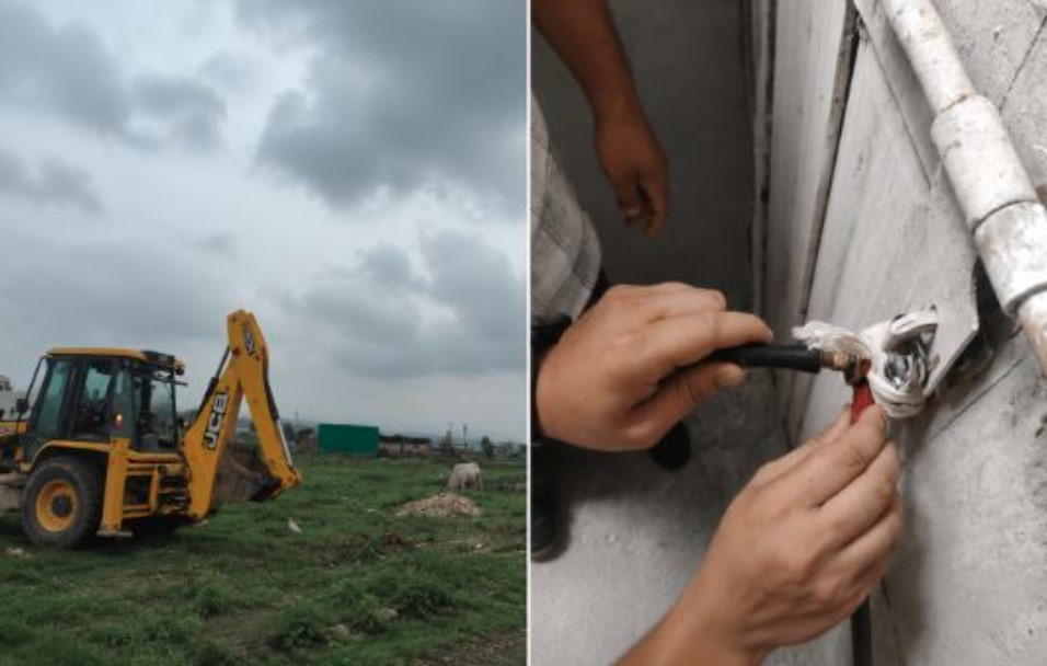 एमडीडीए का अवैध निर्माणों पर बड़ा प्रहार, अवैध प्लॉटिंग ध्वस्त, तीन निर्माण सील
