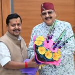 महाराज ने की भाजपा के राष्ट्रीय अध्यक्ष नितिन नबीन से शिष्टाचार भेंट