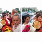 कॉमनवेल्थ गेम्स पदक विजेता उन्नति शर्मा का देहरादून में भव्य स्वागत